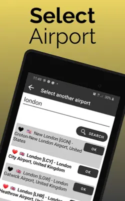 FlightInfo Copenhagen android App screenshot 9